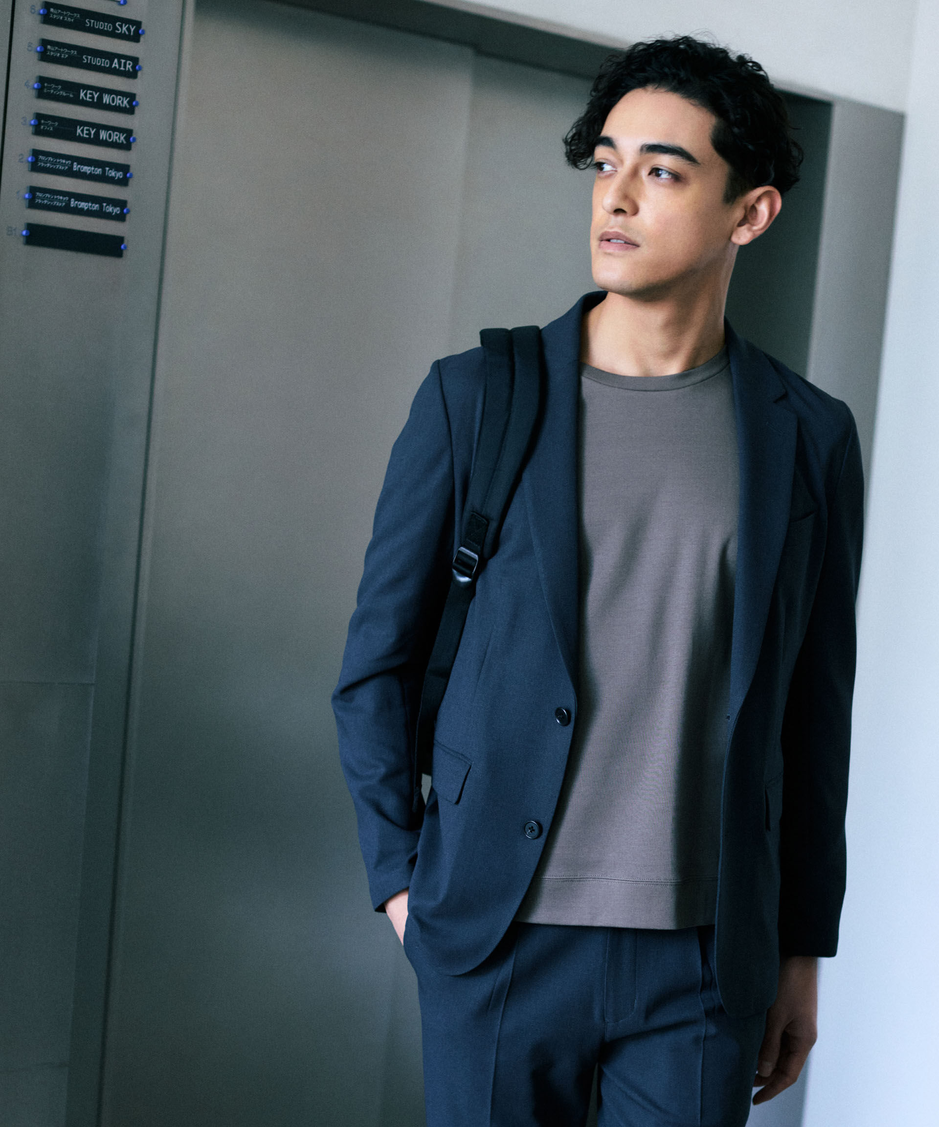 nano･universe「｢Damerino｣Reflax(R)ドライオックスストレッチセットアップ/吸水速乾」|スーツ|