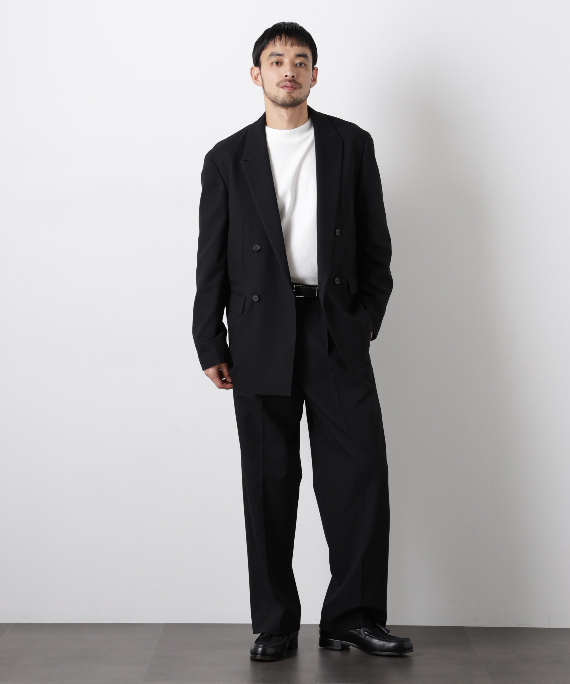 nano･universe「Reflax(R)オックスストレートパンツ（セットアップ可)」|チノ|