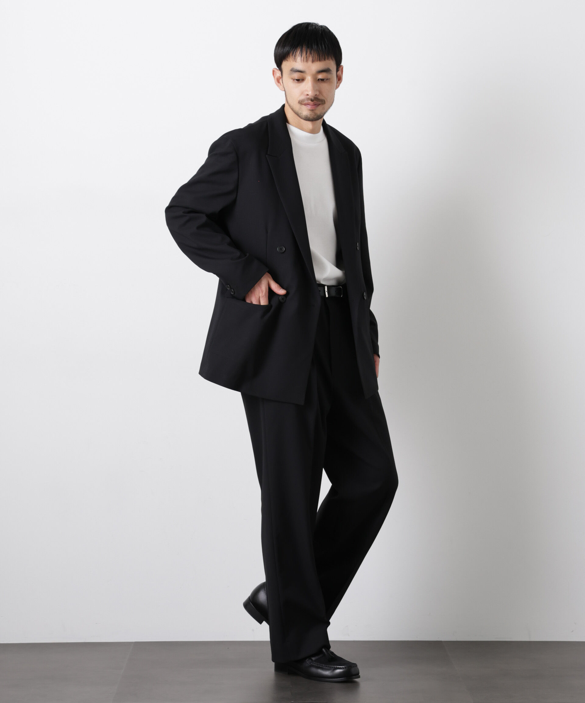 nano･universe「Reflax(R)オックスストレートパンツ（セットアップ可)」|チノ|