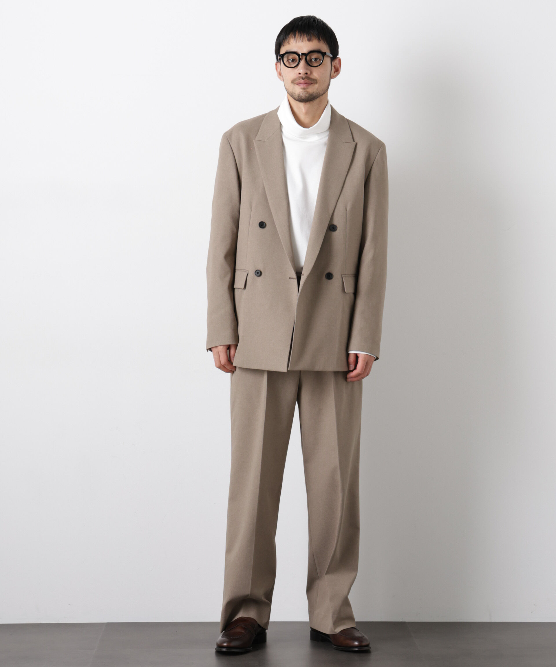 nano･universe「Reflax(R)オックスストレートパンツ（セットアップ可)」|チノ|