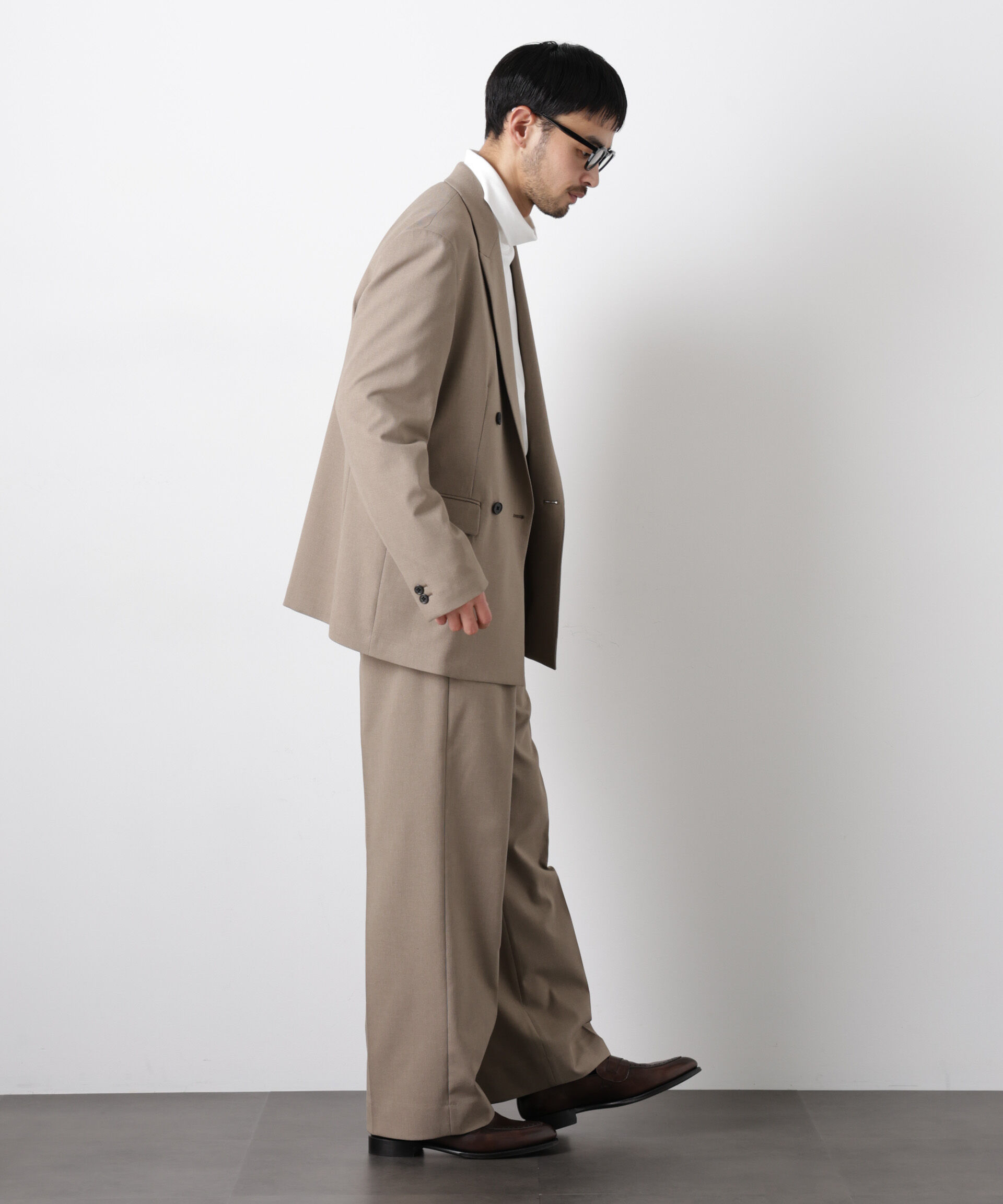 nano･universe「Reflax(R)オックスストレートパンツ（セットアップ可)」|チノ|