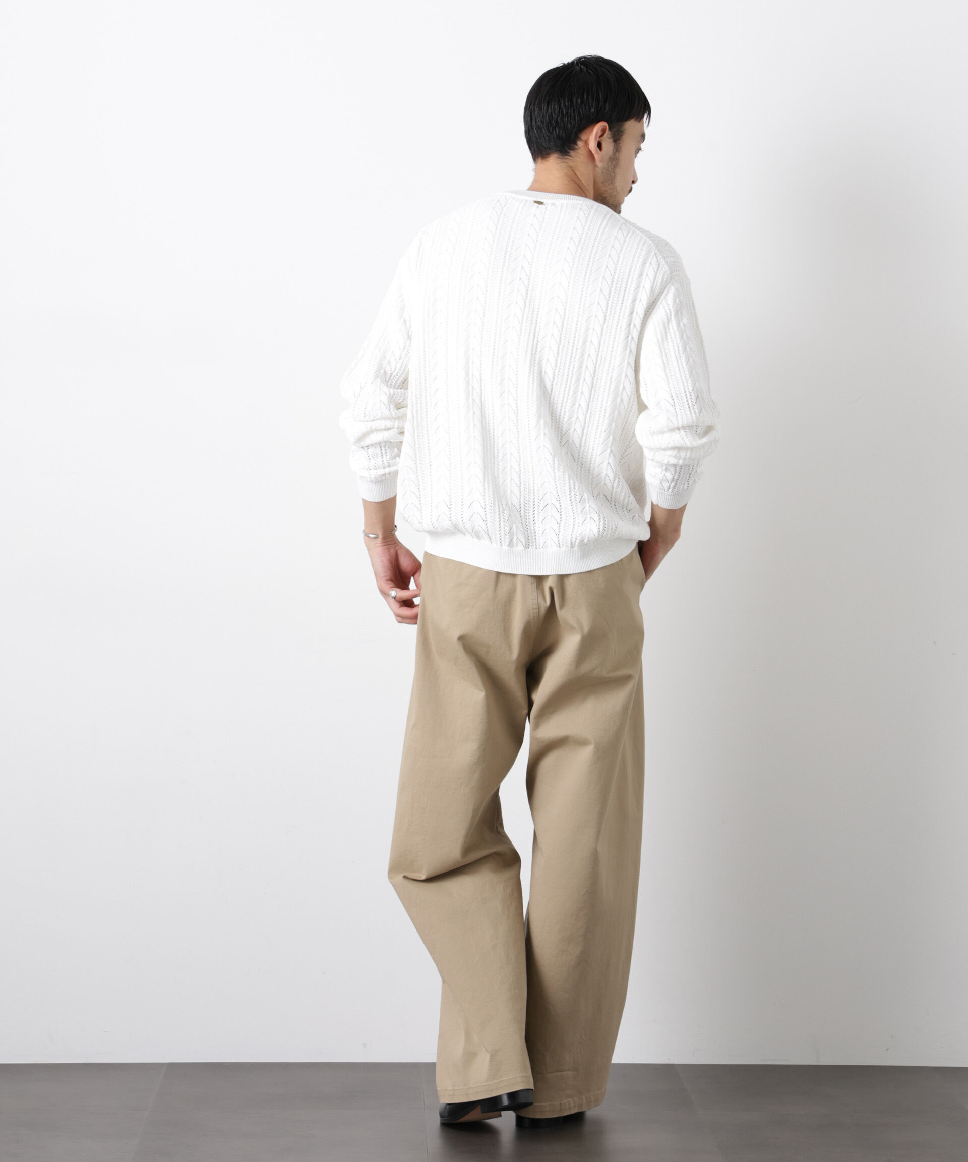 nano･universe「｢ASSEMBLANC｣ベルテッド3Dパンツ」|チノ|