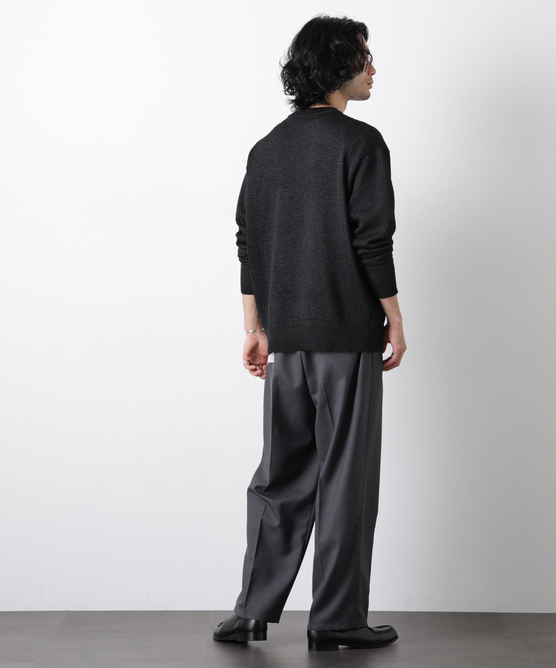 nano･universe「ギマクルーネックプルオーバー」|ニット・セーター|