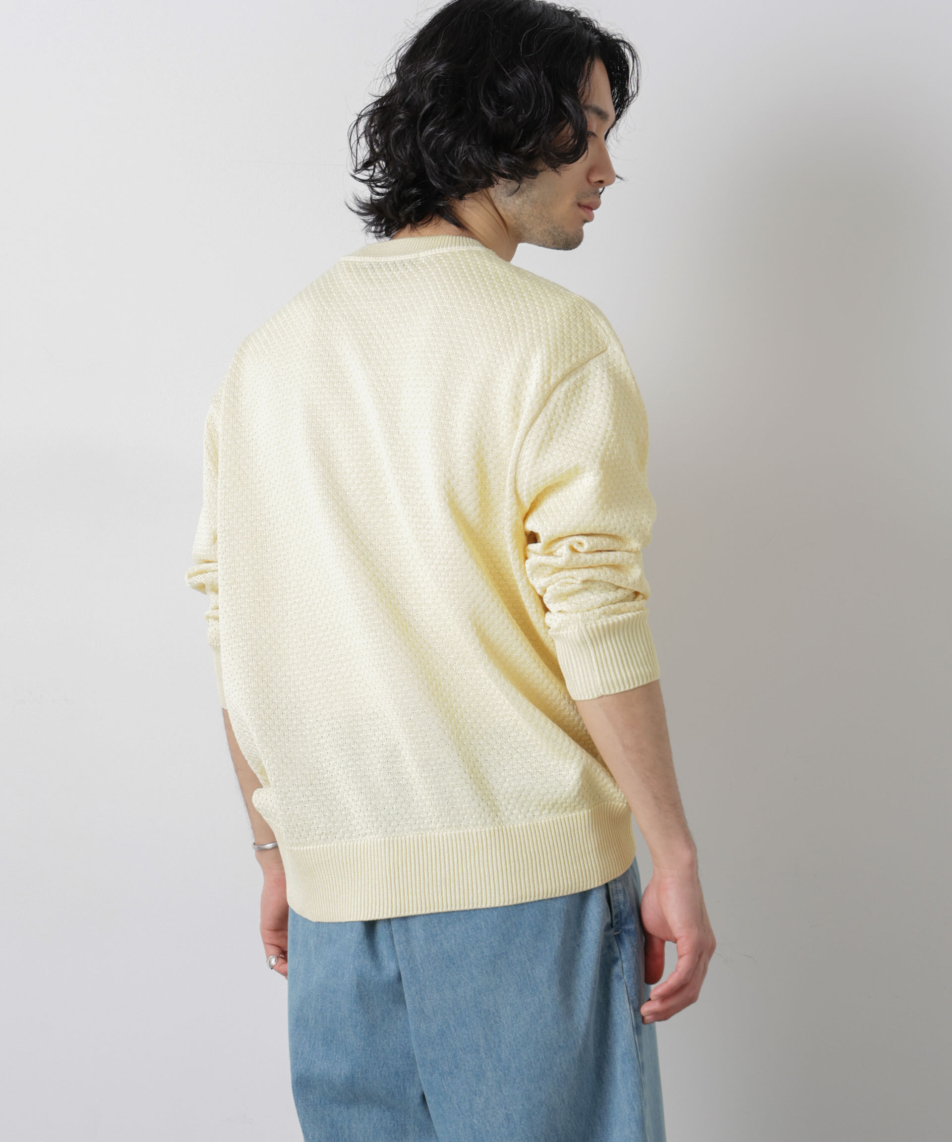 nano･universe「ギマクルーネックプルオーバー」|ニット・セーター|