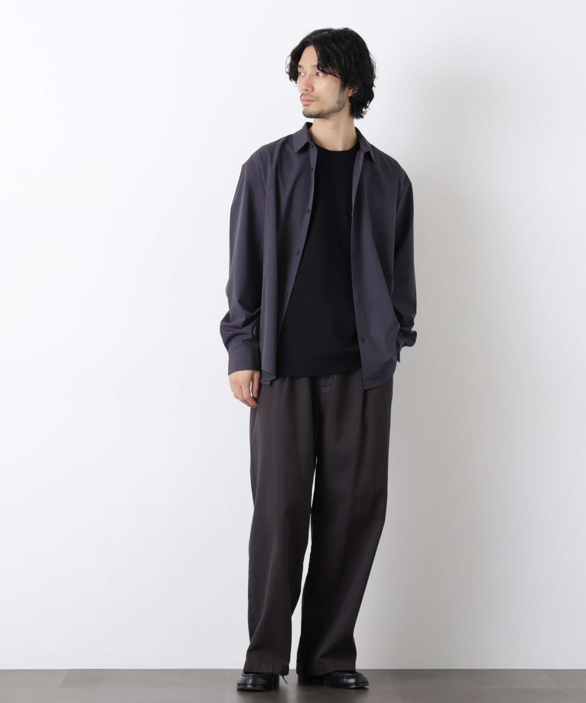 nano･universe「ライトウェイトストレッチシャツ 長袖」|シャツ・ブラウス|