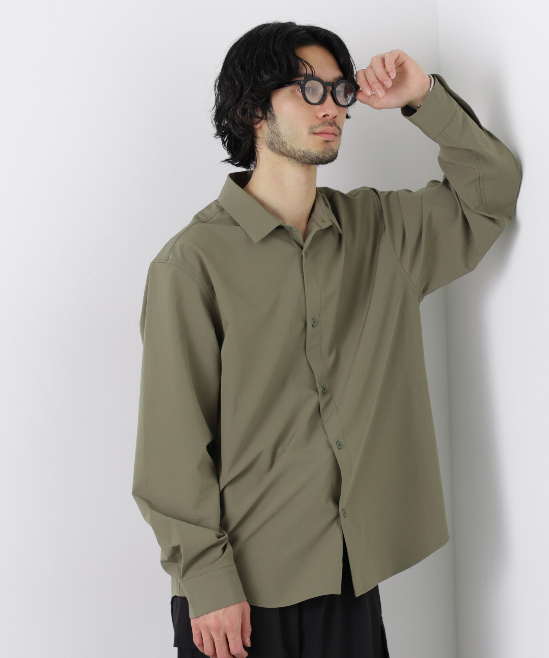 nano･universe「ライトウェイトストレッチシャツ 長袖」|シャツ・ブラウス|