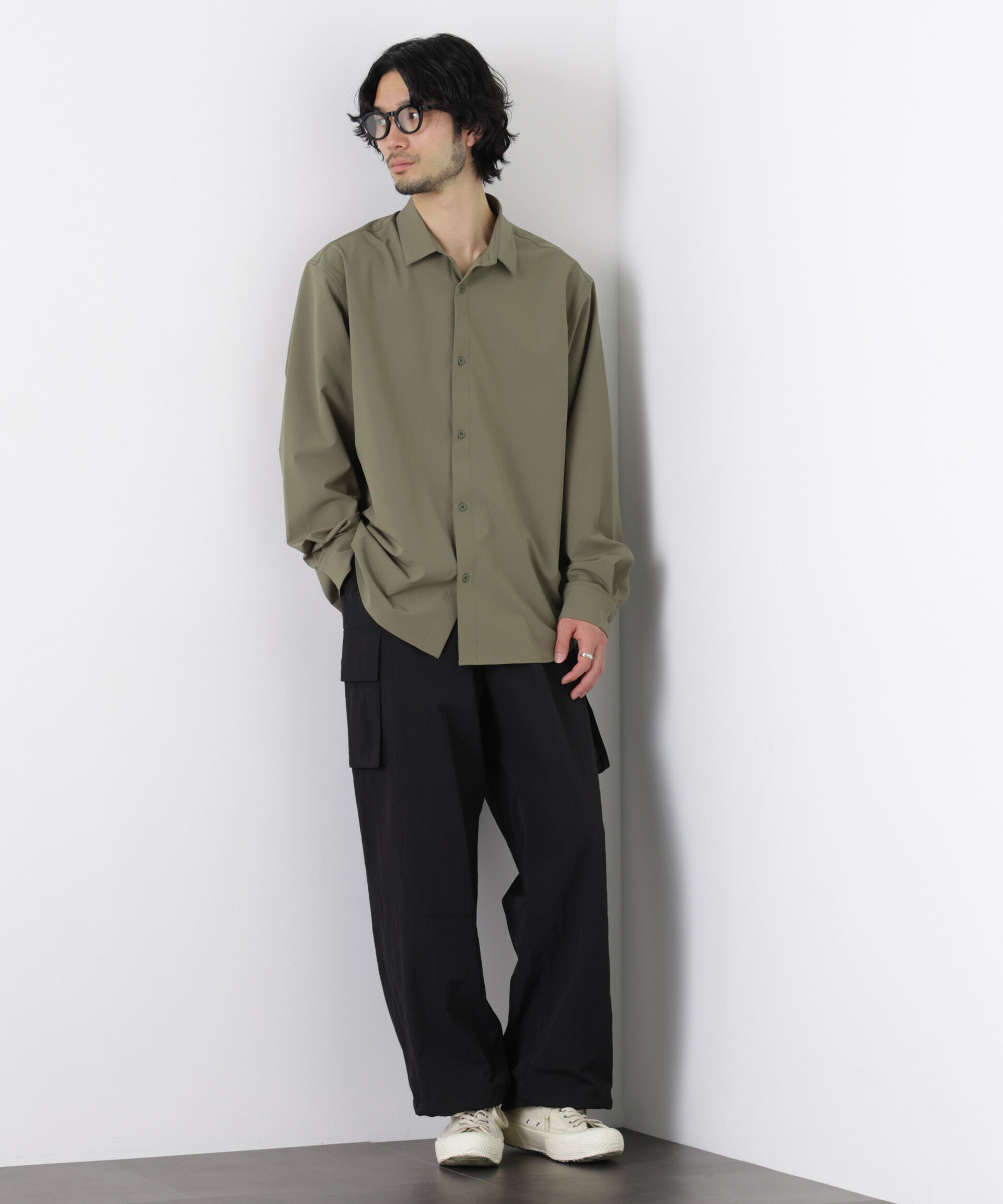 nano･universe「ライトウェイトストレッチシャツ 長袖」|シャツ・ブラウス|