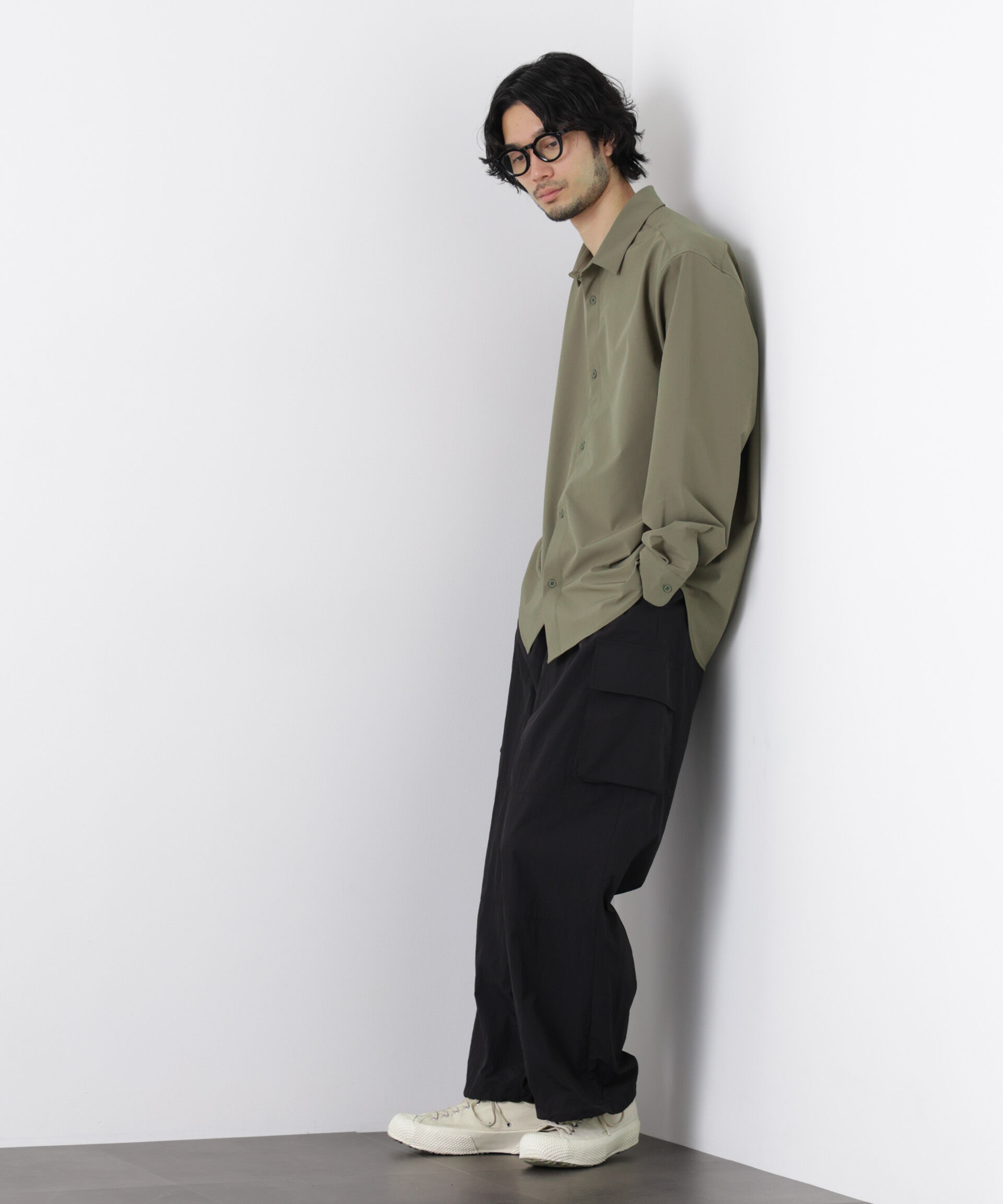 nano･universe「ライトウェイトストレッチシャツ 長袖」|シャツ・ブラウス|