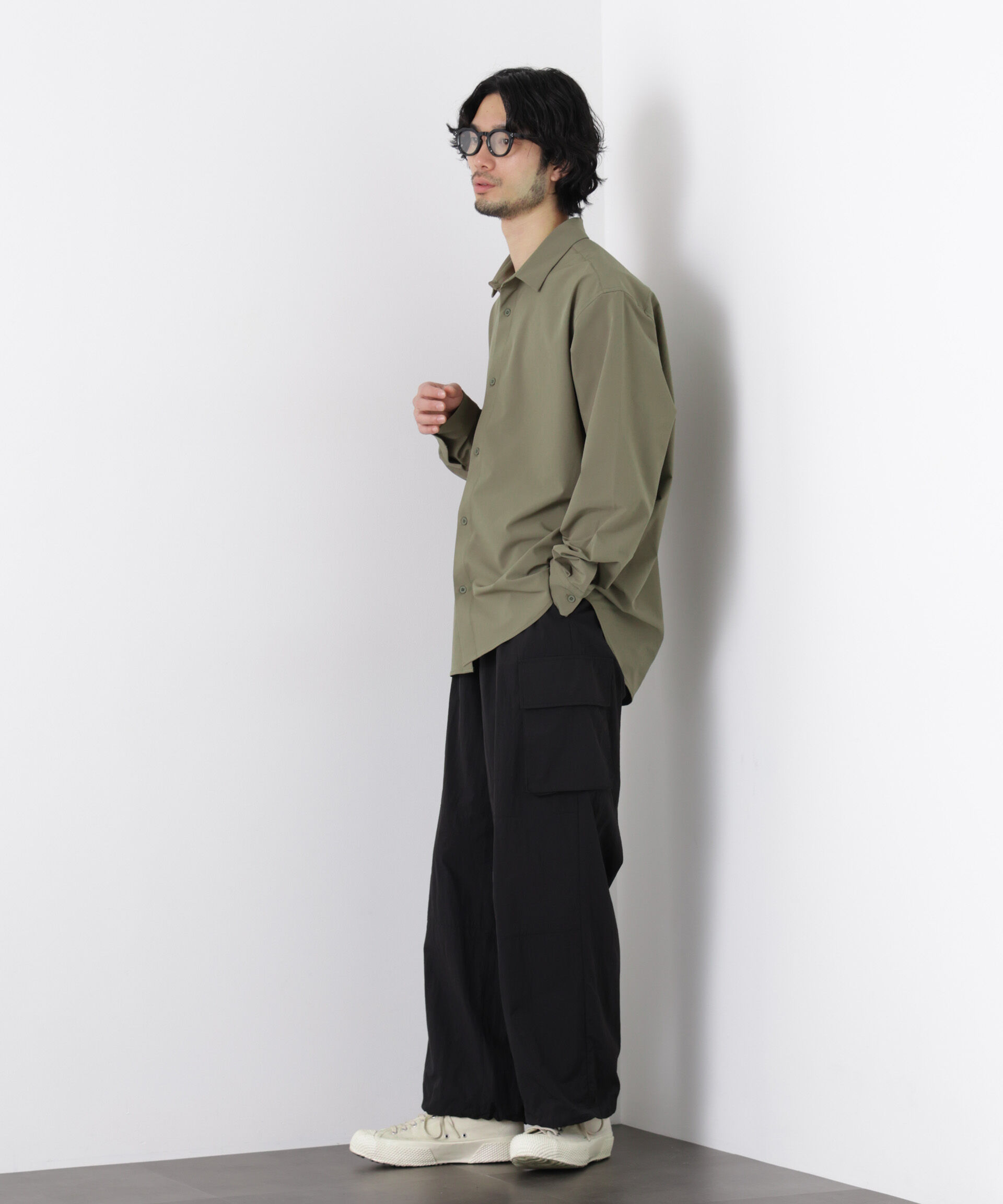 nano･universe「ライトウェイトストレッチシャツ 長袖」|シャツ・ブラウス|