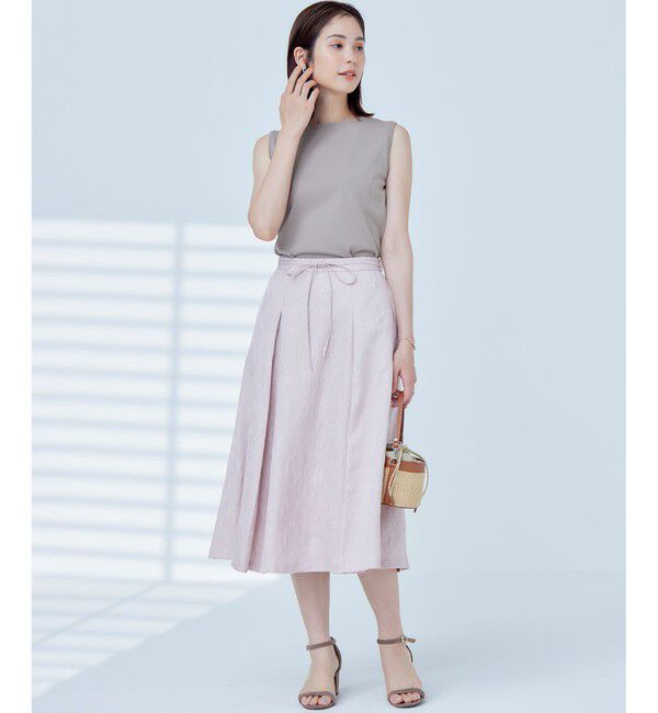 組曲「【WEB限定】エアリーフラワージャガード フレアスカート」|スカート|