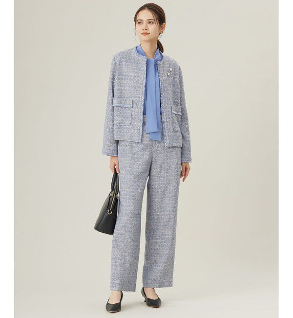 自由区「【洗える】ナチュラルタッチボウタイ ブラウス」|シャツ・ブラウス|