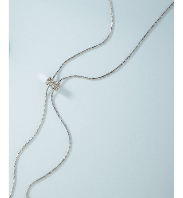 23区「スネークチェーン ラリエット ネックレス」|ネックレス|シルバー系