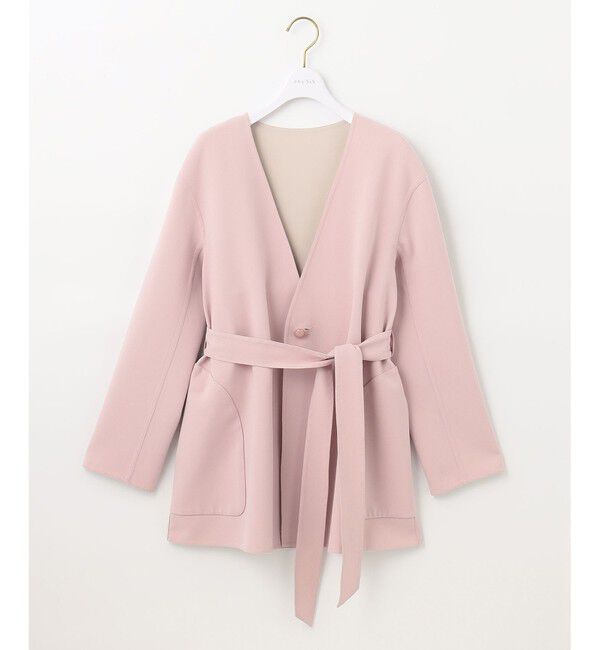 ANY SIS「【2WAY・リバーシブル】スプリングショートリバー コート」|ノーカラーコート|