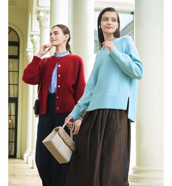 ANY SIS「【前後着用可能】Airニット カーディガン」|カーディガン|