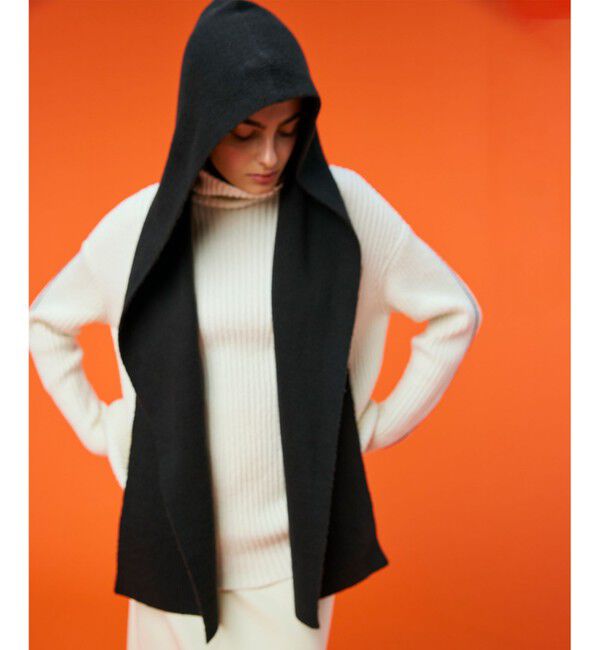 BEIGE,「【洗える】BERTAINA / コットンフーディマフラー」|マフラー|