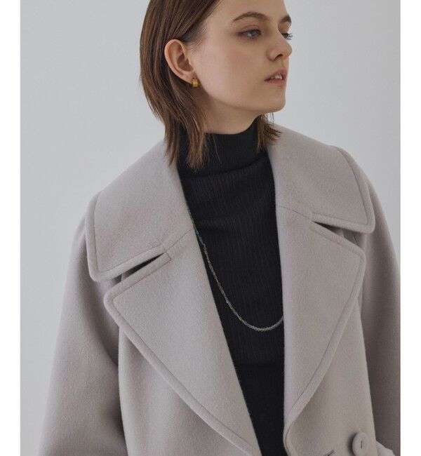 GRACE CONTINENTAL「ファーポケットピーコート」|ピーコート|