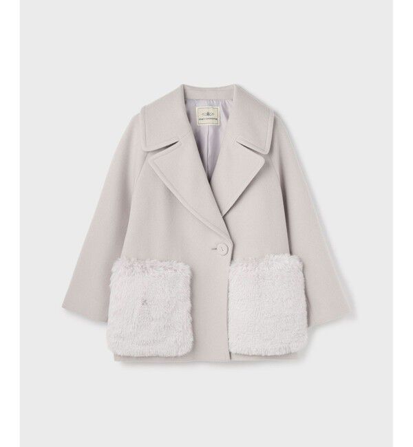 GRACE CONTINENTAL「ファーポケットピーコート」|ピーコート|