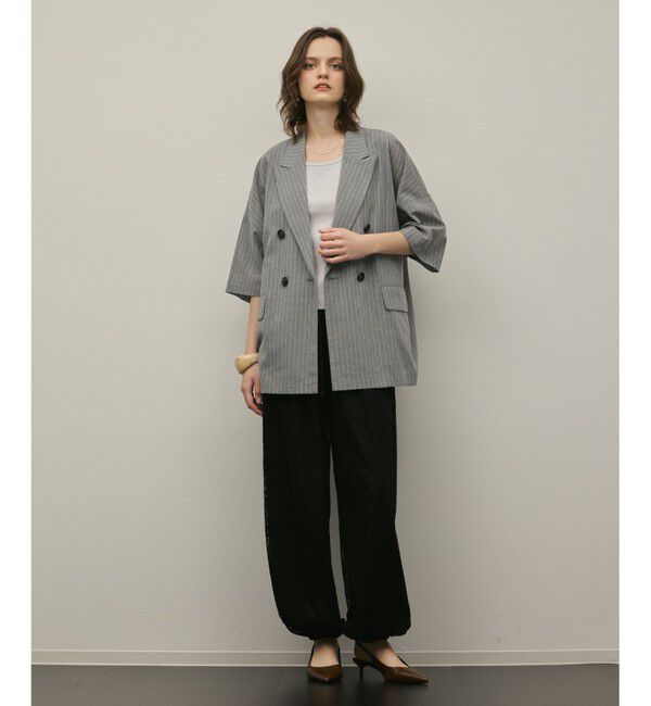 Diagram「ドルマンテーラードジャケット」|テーラードジャケット|ストライプ