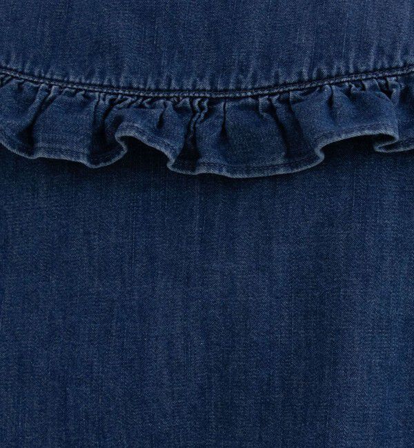 Rie Miller「【RM denim】ビッグカラー2WAYデニムブラウス」|シャツ・ブラウス|