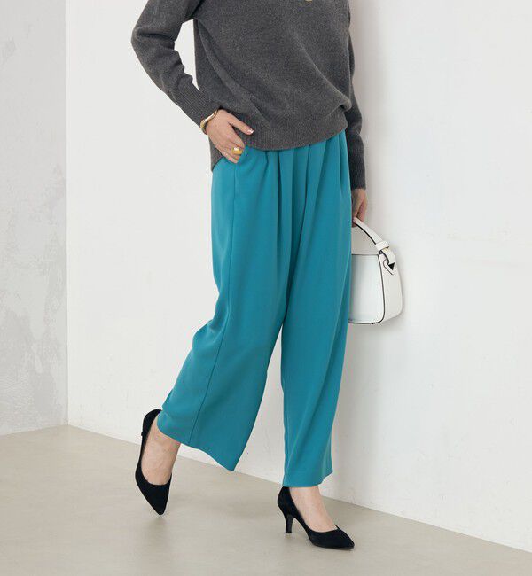 NOLLEY'S「《セットアップ対応》ウォッシャブルダブルクロスワイドパンツ」|その他|