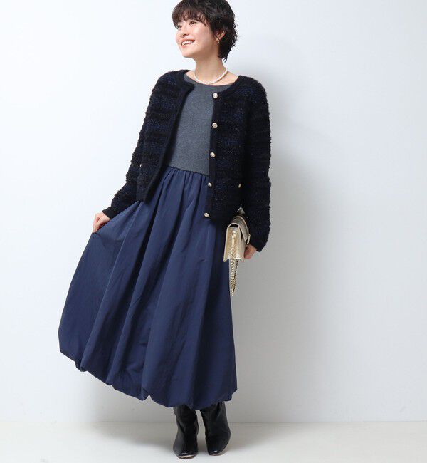 NOLLEY'S sophi「タフタバルーンスカート2WAYニットワンピース」|ワンピース|