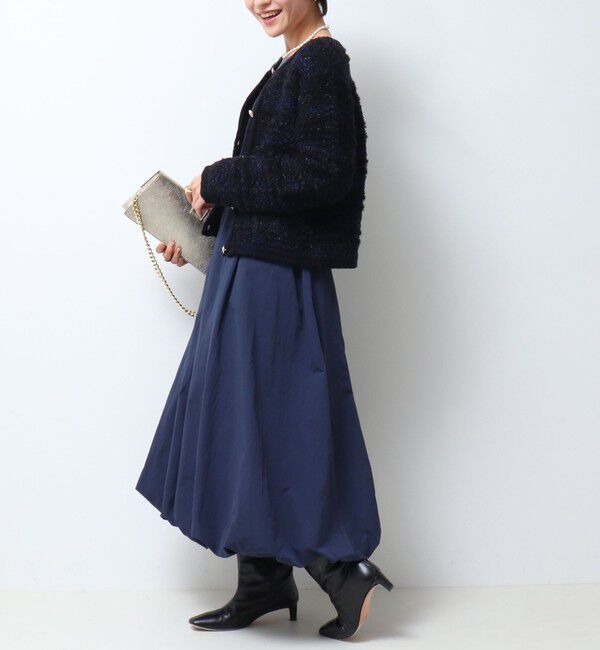 NOLLEY'S sophi「タフタバルーンスカート2WAYニットワンピース」|ワンピース|