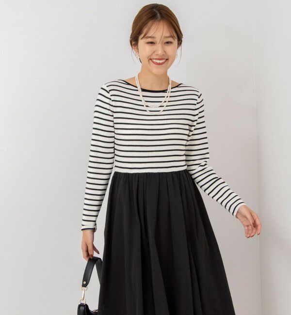 NOLLEY'S sophi「タフタバルーンスカート2WAYニットワンピース」|ワンピース|