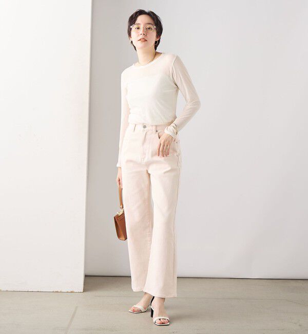 Rie Miller「【RM denim】スリットフレアハイウエストデニム」|デニム|