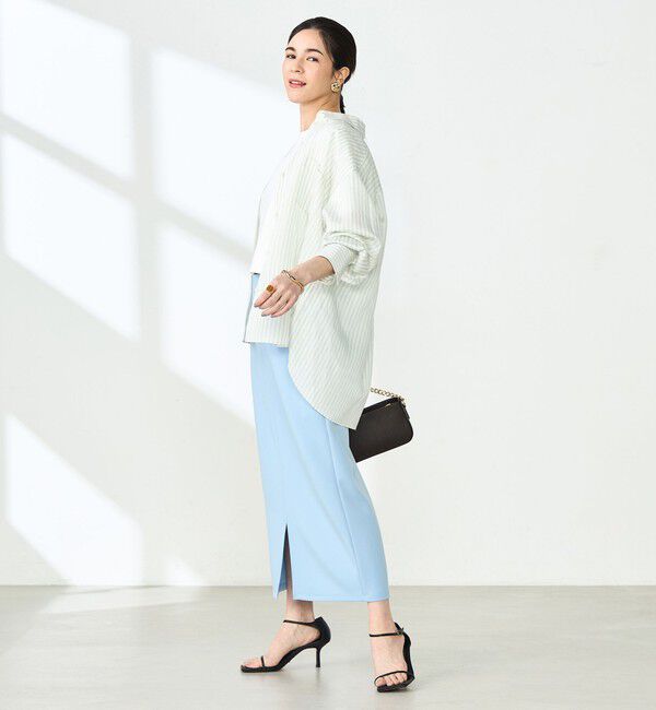 NOLLEY'S sophi「ウォッシャブルダンボール前後2WAYタイトスカート」|タイト|