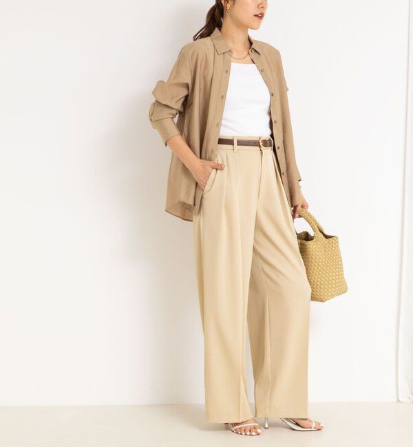 NOLLEY'S sophi「《セットアップ対応》シアーローン２WAYシャツ」|シャツ・ブラウス|