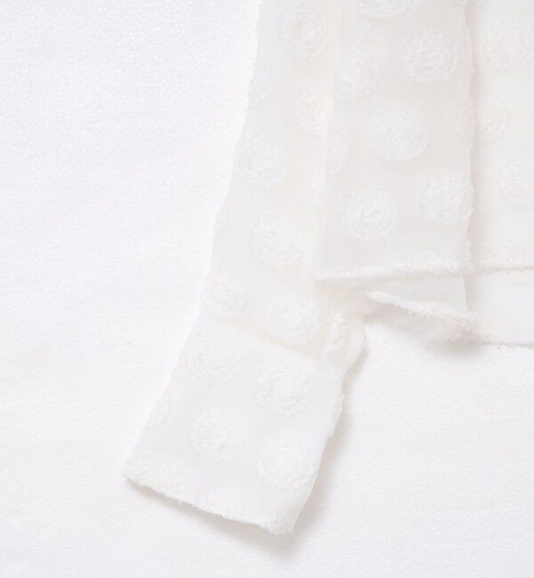 NOLLEY'S sophi「シアーフラワージャガードショートシャツ」|シャツ・ブラウス|