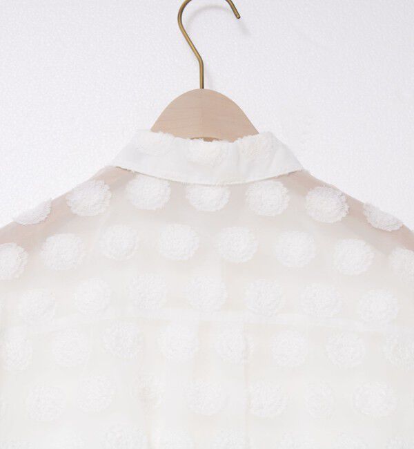 NOLLEY'S sophi「シアーフラワージャガードショートシャツ」|シャツ・ブラウス|