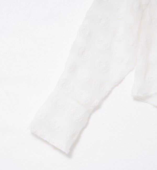 NOLLEY'S sophi「シアーフラワージャガードショートシャツ」|シャツ・ブラウス|