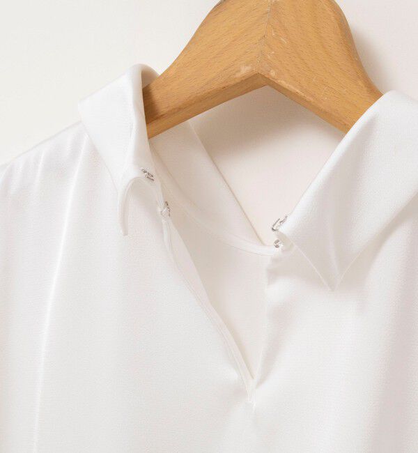 NOLLEY'S「ウォッシャブルNEWオトナサテン襟付きブラウス」|シャツ・ブラウス|