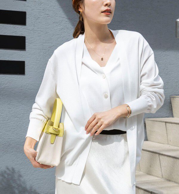 NOLLEY'S「《手洗い可能》ベストドッキングVネックカーディガン」|カーディガン|