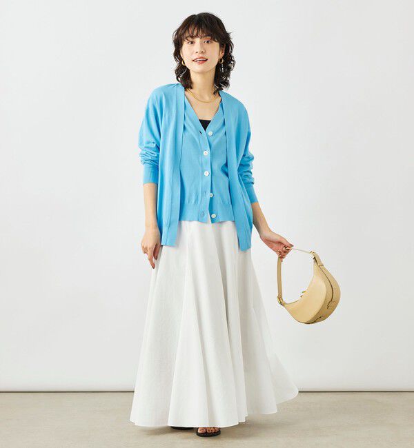 NOLLEY'S「《手洗い可能》ベストドッキングVネックカーディガン」|カーディガン|