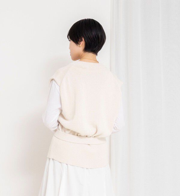 NOLLEY'S「《手洗い可能》ペーパーヤーン天竺ベスト」|ベスト・ジレ|