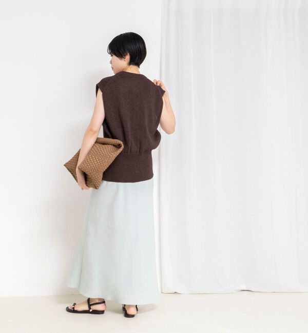 NOLLEY'S「《手洗い可能》ペーパーヤーン天竺ベスト」|ベスト・ジレ|