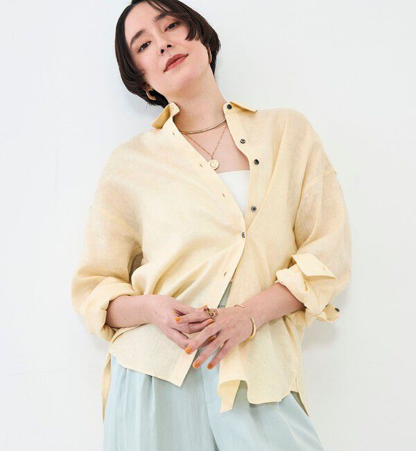 NOLLEY'S「MY STANDARD マルチWAYリネンシャツ」|シャツ・ブラウス|