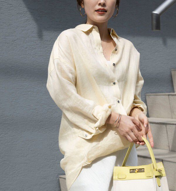 NOLLEY'S「MY STANDARD マルチWAYリネンシャツ」|シャツ・ブラウス|