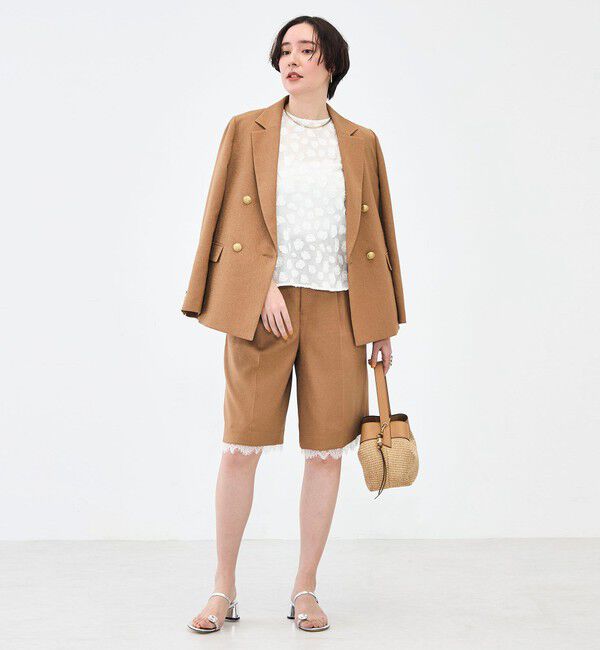 NOLLEY'S「【KIRYU】ウォッシャブル花柄ジャガードブラウス」|シャツ・ブラウス|