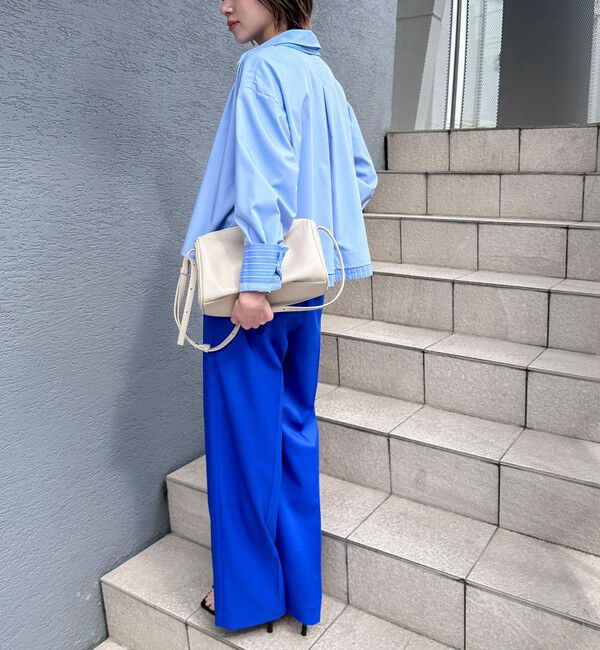 NOLLEY'S「ウォッシャブルレイヤード風ショート丈シャツ」|シャツ・ブラウス|