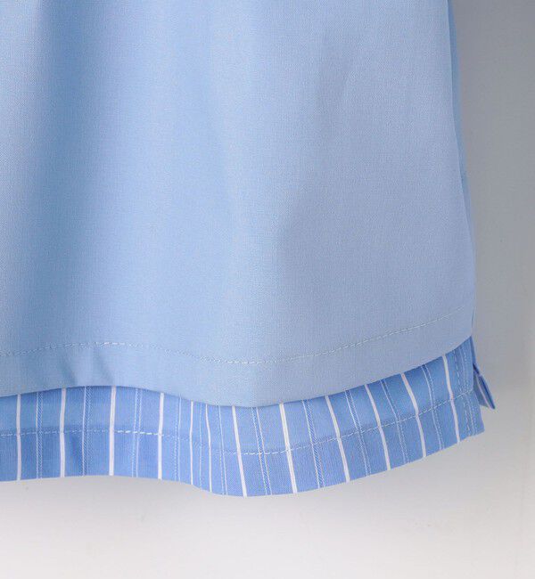 NOLLEY'S「ウォッシャブルレイヤード風ショート丈シャツ」|シャツ・ブラウス|