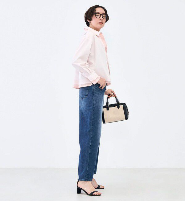 NOLLEY'S「ウォッシャブルレイヤード風ショート丈シャツ」|シャツ・ブラウス|