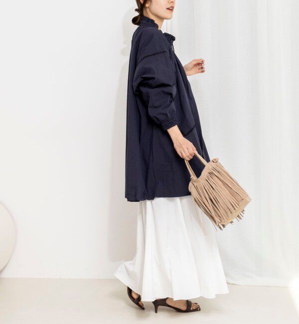 NOLLEY'S「【MARILYN MOON/マリリーンムーン】ウォッシャブルシャーリングギャザーブルゾン」|ブルゾン・スタジャン|