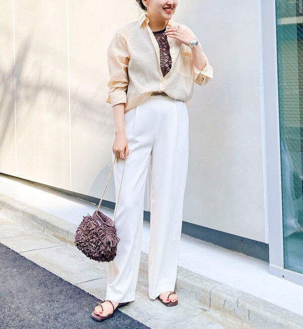 NOLLEY'S sophi「ウォッシャブルシアーオーガンジー2WAYシャツ」|シャツ・ブラウス|