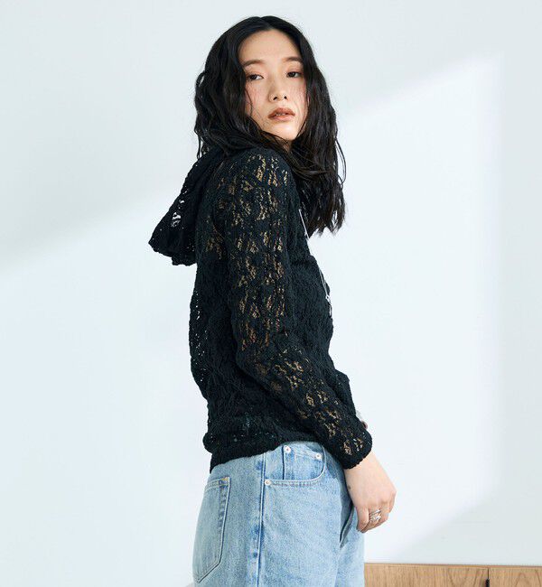 fredy emue「コットンレースフーディ」|Tシャツ・カットソー|