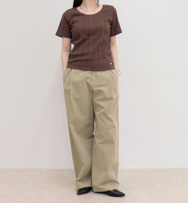 fredy emue「ランダムテレコ5分袖Tシャツ」|Tシャツ・カットソー|