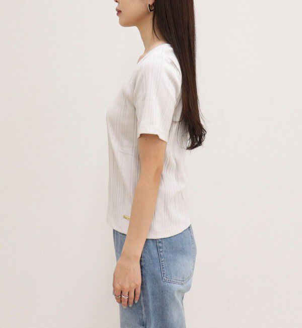 fredy emue「ランダムテレコ5分袖Tシャツ」|Tシャツ・カットソー|