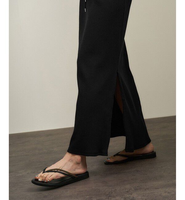 SALON adam et rope'「【WEB限定】ビンテージライクリブナロースカート」|スカート|